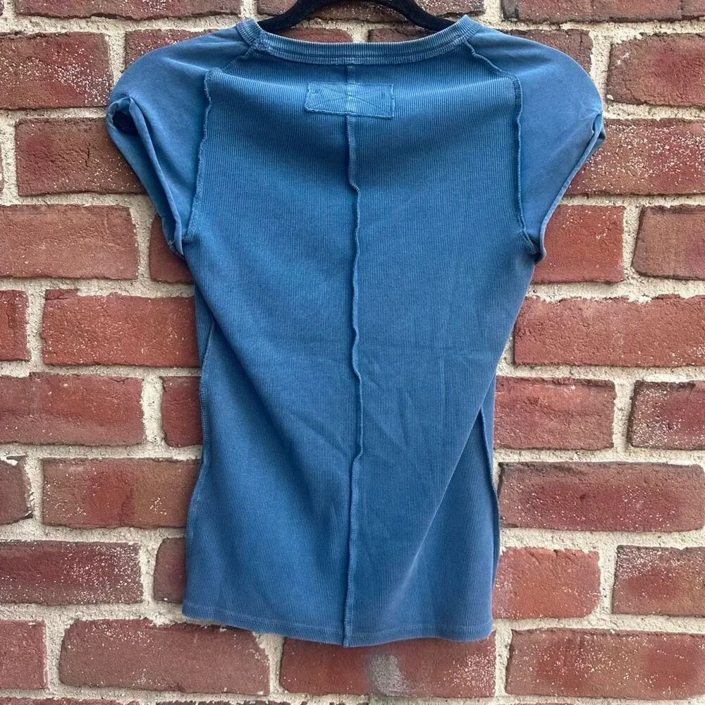 Free People X We The Free Ever Had Tee shirt blue XL NEW